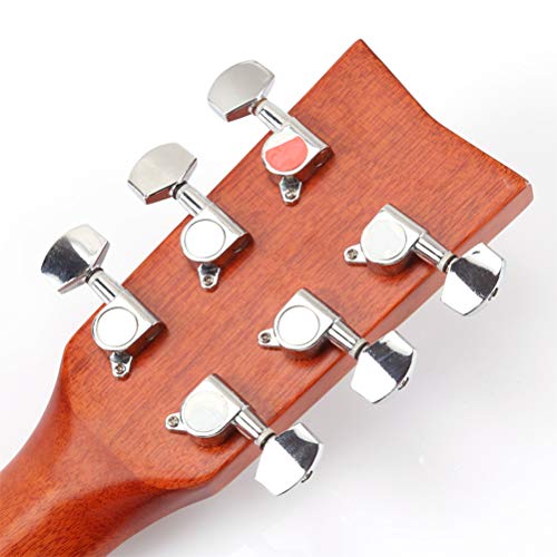 HEITIGN Lot de 6 mécaniques en alliage pour guitare électrique ou acoustique - Les Beatles, Paul McCartney, John Lennon, RIngo Starr, George Harrison HEITIGN Lot de 6 mécaniques en alliage pour guitare électrique ou acoustique – Image 5