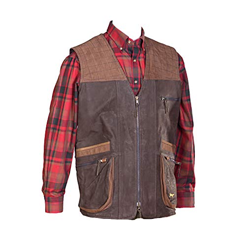 BonartDeer Leather Gilet Brown - Large