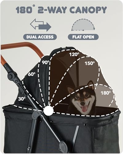 image for Zoosky Medium Dog Stroller for Large Dogs, pet Stroller for Medium Dog
