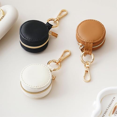 Image of Jewelry Ring Holder Keychain Small Portable Travel Sports Case, Black