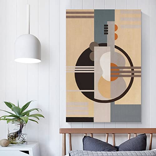 Spanish Abstract Poster Guitar And Piano Cubism Abstract Geometric Poster Print Artwork Abstract Pos Canvas Painting Posters And Prints Wall Art Pictures For Living Room Bedroom Decor 08X12Inch(20X30 #TOP4