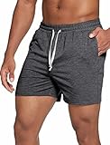 Photo Gallery deyeek pantaloncini da uomo in vita elastica da 15,5 cm pantaloni corti da salotto casual pigiama da allenamento in palestra pantaloncini da sonno in cotone, grigio scuro, s Photo Gallery deyeek pantaloncini da uomo in vita elastica da 15,5 cm pantaloni corti da salotto casual pigiama da allenamento in palestra pantaloncini da sonno in cotone, grigio scuro, s