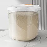 Greenfields 10L Airtight Plastic Food Container – BPA-Free Bulk Storage Box with Clear Lid – Ideal for Rice, Flour, Cereal, Beans, Pet Food & More – Space-Saving, Durable & Leak-Resistant Design