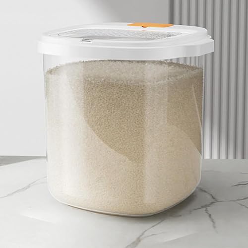 Greenfields 10L Airtight Plastic Food Container – BPA-Free Bulk Storage Box with Clear Lid – Ideal for Rice, Flour, Cereal, Beans, Pet Food & More – Space-Saving, Durable & Leak-Resistant Design