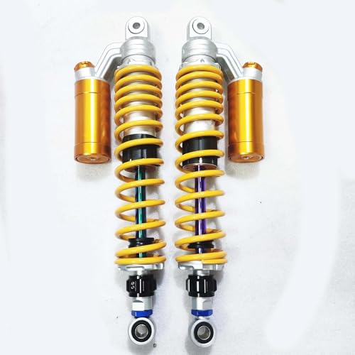 交換用ショック 390mm 400mm 410mm 420mm 430mm 440mm 450mm オートバイ用リアショックアブソーバーサスペンション に適合するカワサキ に適合するスズキ バイクアクセサリー(400mm)