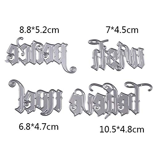 Best Quality Hah Word Die Alphabet Metal Cutting Dies 2018 Wish Peace Noel Believe Craft Die Stencil For Scrapbooking Handmade Paper Card Making Wantitall