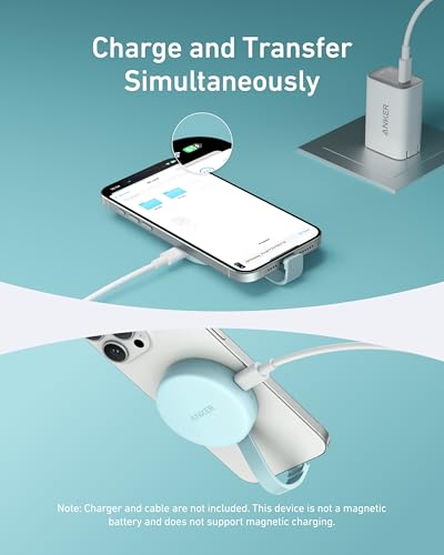 Anker MagGo USB-C Adapter, SD Card Reader for USB C iPhone