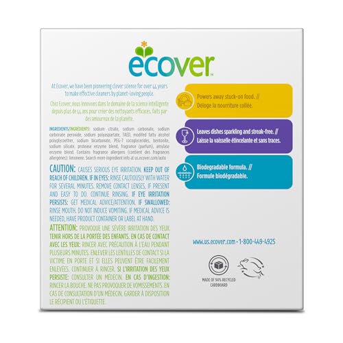 Image of Ecover Automatic Dishwasher Soap Tablets, Citrus, 25 Count