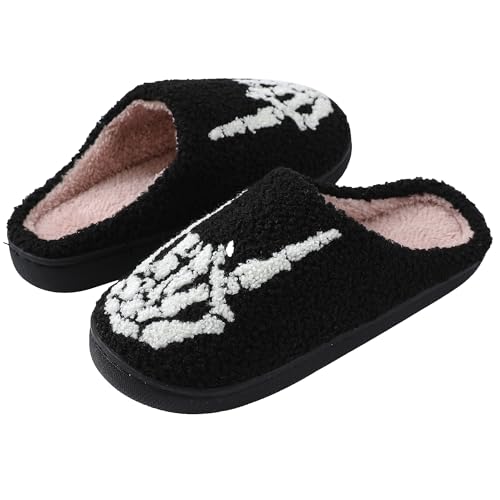 Image of Comfy Elastic Slippers for Women Men,Memory Foam Soft Plush House Slippers