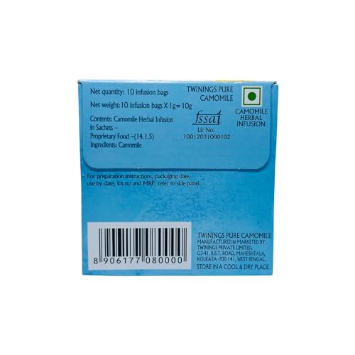 Image of Twinings Camomile Tea - 10 Teabags, Herbal Infusion Tea - Chamomile, 10 Gram