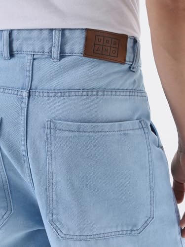 Image of Urbano Fashion Men's Loose Baggy Fit Cargo Carpenter Jeans with 6 Pockets Non-Stretchable