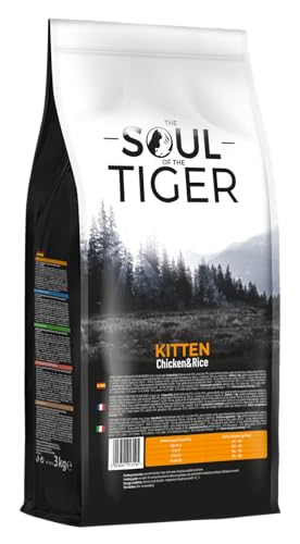 The Soul of the Tiger - Trockenfutter für Kätzchen mit Huhn und Reis, geeignet für trächtige und säugende Katzen, 3 kg