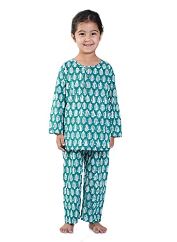 Image of Cotton Night Suit for Boys & Girls | Pajama Sets | Baby Top & Pant | Kids Dress | Printed Night Dress | Sleepwear Suit | P-3