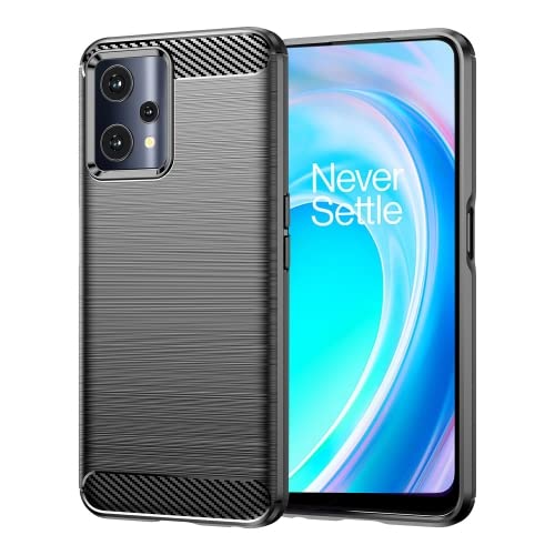 Image of NPRC Hybrid Ultra Slim Protective Case TPU Non-Slip Carbon Fiber Texture Shockproof Case Cover for Oneplus Nord CE 2 - Black