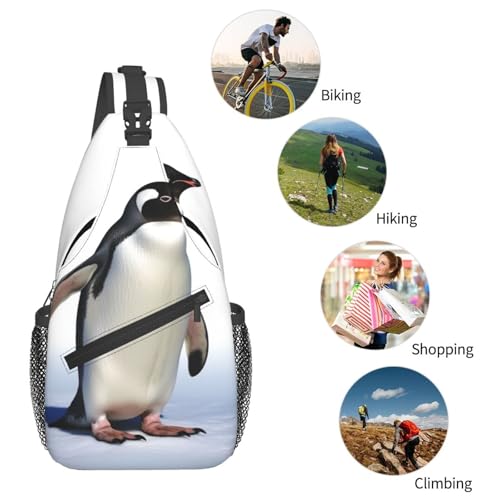 Bolso tipo bandolera para hombre y mujer negro miniatura 5