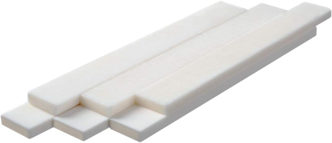 Pack of 6 Bone Guitar String Bridge Saddle Blank for Acoustic Classical Guitar Mandolin Banjo Ukulele 80x3x10mm,MuisicOne : Musical Instruments