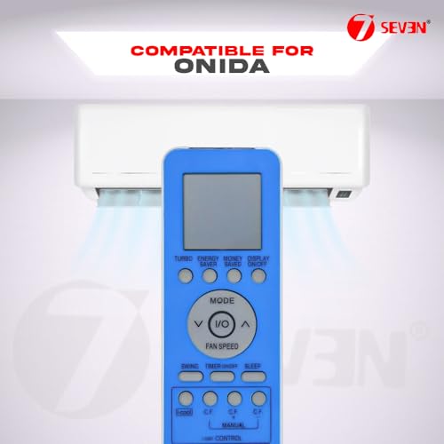 Image of 7SEVEN Compatible Onida AC Remote GZ09-BE00-006 Model 111 1 1.5 2 Ton Split and Window Air Conditioner - Match Exactly with Existing Onida ac Remote Control