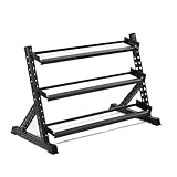 Titan Fitness 3 Tier Dumbbell Weight Rack Stand, Rated 800 LB, Organize Classic Dumbbells, Storage Fitness Rack