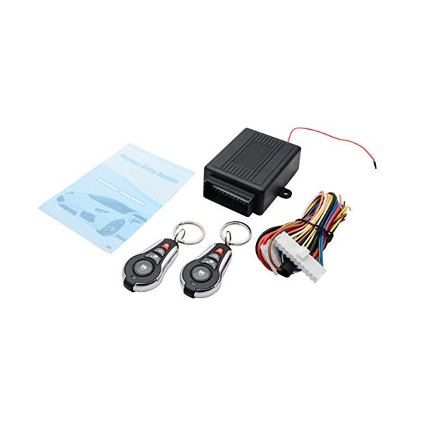 Car Remote Central Lock MASO Car Door Lock Keyless Entry System Kit with 2 Remote Controllers Universal for 12V Vehicle