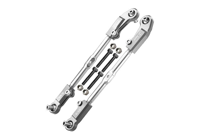 Aluminum + Stainless Steel Adjustable Front Steering Tie Rod for Arrma 1:8 KRATON 6S / RC Talion 6S / Outcast 6S / Electric Talion 6S / Notorious 6S /