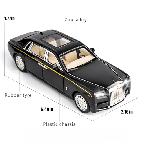 Image of Phantom-Inspired 1:32 Diecast Model | Zinc Alloy Pull Back Toy with Light & Sound | Realistic Features for Kids & Collectors | Color as Per Availability