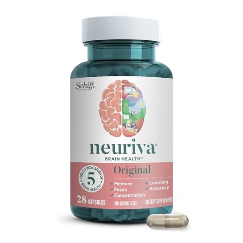 Best Natural Supplements for Focus and Concentration: 11 Products That Actually Work (2026 Review) 4 NEURIVA Original Decaffeinated Clinically Tested Nootropic Brain Supplement for Memory, Focus & Concentration, NeuroFactor & Phosphatidylserine, 28ct Capsules