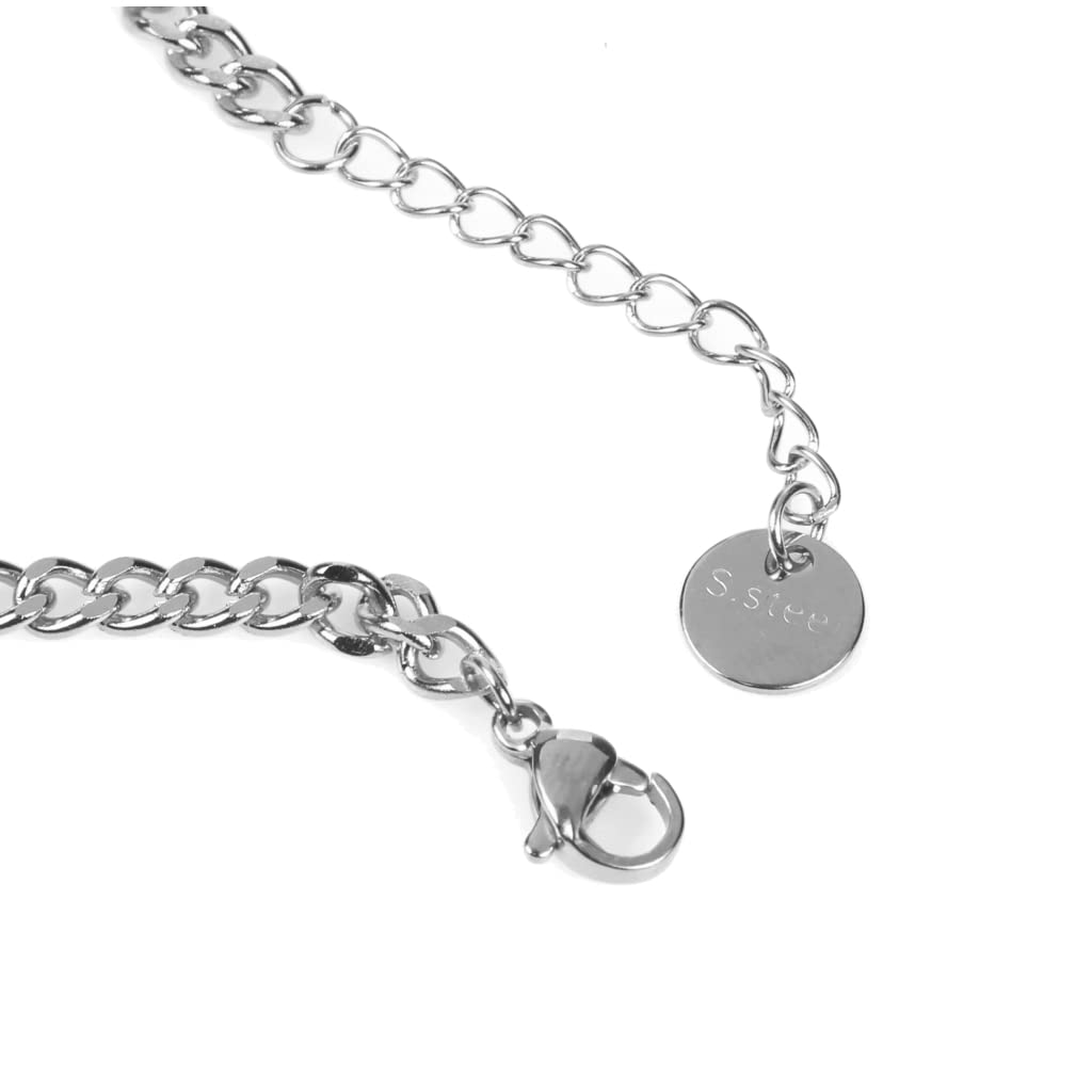 Flowers Bracciale in acciaio con Nome in Corsivo disponibile in due colorazioni dorato e argentato