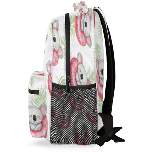 Mochila escolar de viaje para niños de koalas con compartimento para libros de 15.6" 3