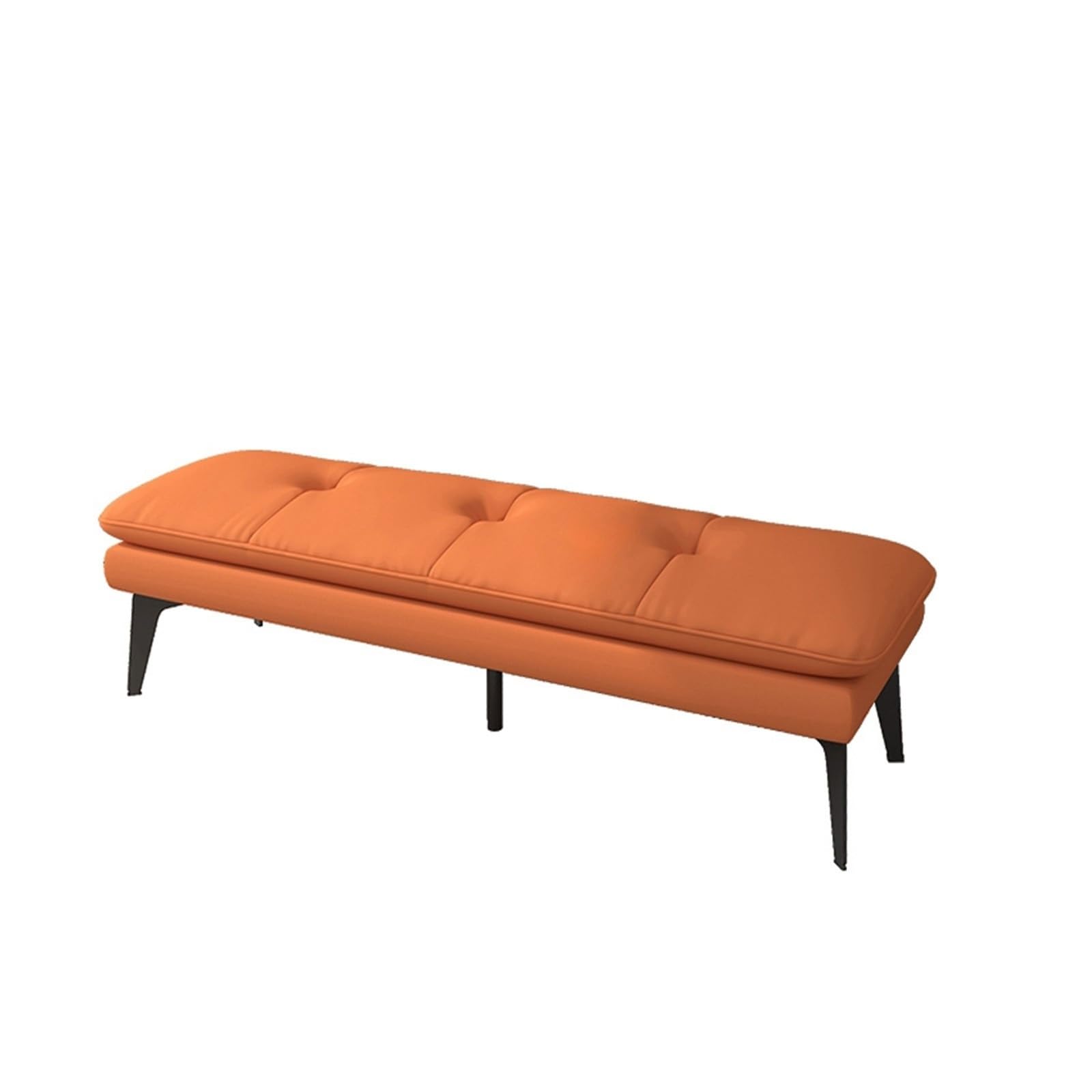 LMMIAOZ Stylish Upholstered Bed Bench - Leather Accent Stool for Bedroom Entryway & Dining Room - Versatile Footrest & Seating Solution - Elegant Storage Ottoman