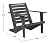 SAFAVIEH PAT6746A Outdoor Collection Lanty Teak Adirondack Side Chair