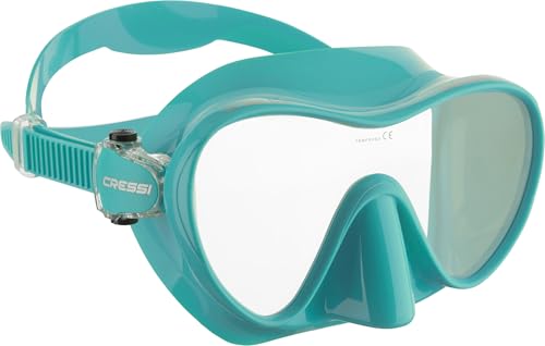 CRESSI Unisex-Adult F1 Mask SIL Aquamarine Rahmenlose Einzellinsen Tauchmaske, Einheitsgröße CRESSI Unisex-Adult F1 Mask SIL Aquamarine Rahmenlose Einzellinsen Tauchmaske, Einheitsgröße