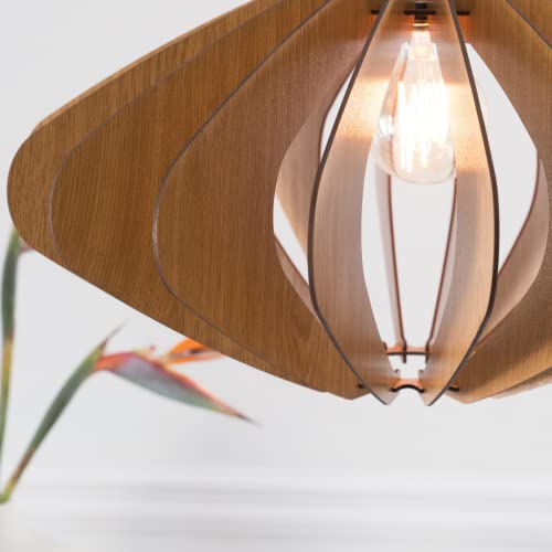 Dezaart Eleipse Wood Pendant Light thumb #2