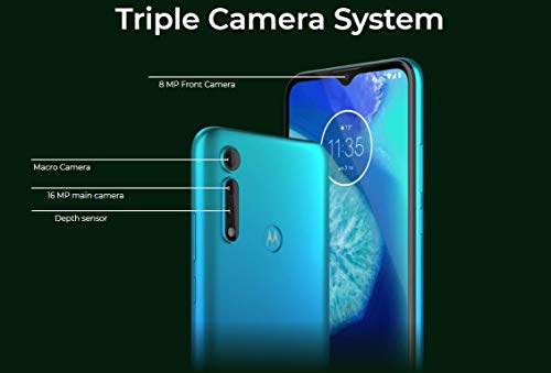 Motorola Moto G8 Power Lite 64GB, 4GB RAM, 5000 mAh Battery, 6.5' HD+ LTE Factory Unlocked Smartphone - International Version (Blue) - Thumbnail 6