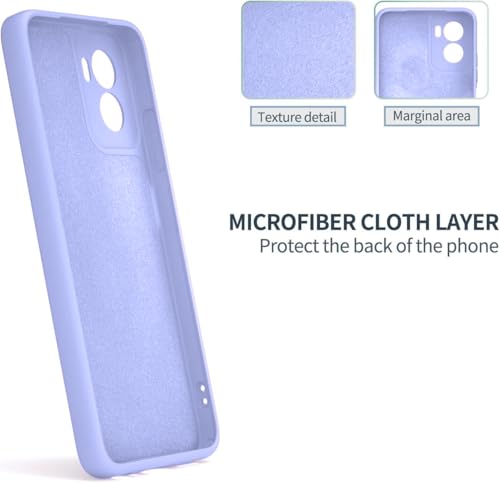 Image of DIZORO Microfiber Candy Back Cover Case for Redmi 15a Soft Silicone Rubberized Back Cover Case with Camera Protection - Purple