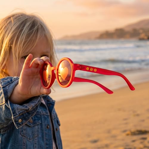 Image of SMILEYWORLD Kids Sunglasses for Boys Girls Age 3-12 UV400 Protection Sunglasses, Flexible Lightweight Shades