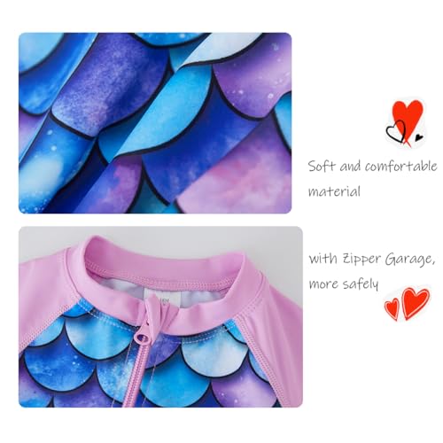 Image of UMELOK Baby Girl Swimsuit Infant Rash Guard Swimwear Bathing Suit