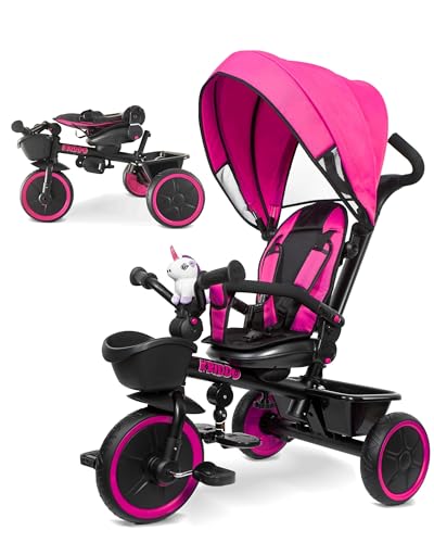 KRIDDO 7-in-1 Tricycle Stroller for Toddlers