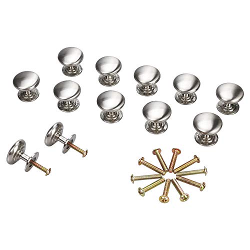 BiBiFly Lot de 12 boutons de porte ronds Cover