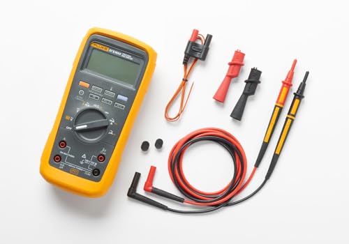Fluke 87V MAX True-RMS Digital Multimeter, Rugged, Waterproof and Dustproof IP67 Rated, Up to 800 Hour Battery Capacity, Built-In Thermometer, Withstands Drops Up To 13 Feet, Includes TL175 Test Leads - image 7