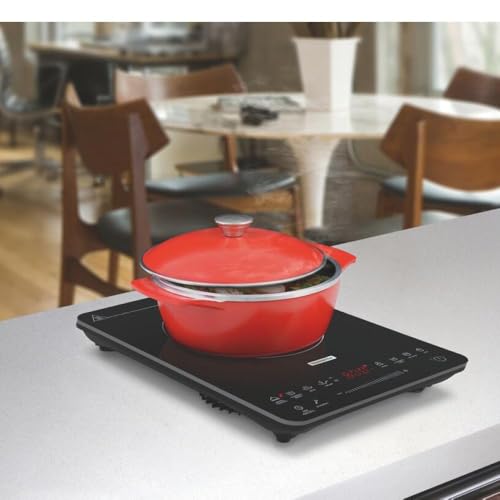 Cooktop Portátil por Indução Tramontina Slim Touch 9471413 com 1 Boca Preto glide