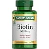 Nature's Bounty Biotin, Supports Metabolism for Cellular Energy and Healthy Hair, Skin, and Nails, 5000 mcg, 150 Softgels