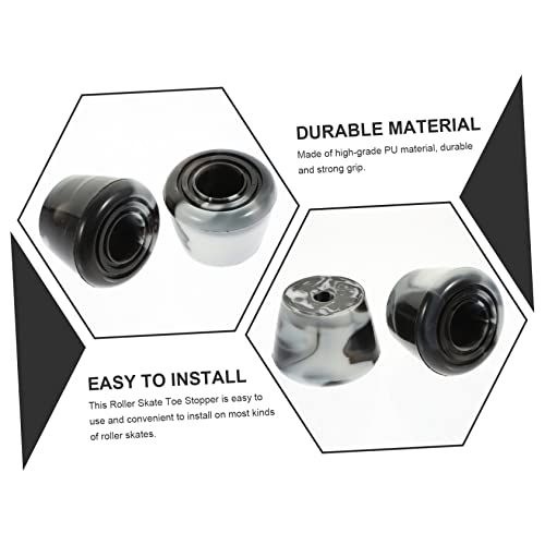 Clispeed 5 Sets Roller Roller Skate Brake Head Hotfix Tool Brake Tools Outdoor Roller Skates Outdoor Toe Stops Short Stem Toe Stops Toe Stop Plug Roller Skates Toe Stops Toe Stopper Pu #TOP6