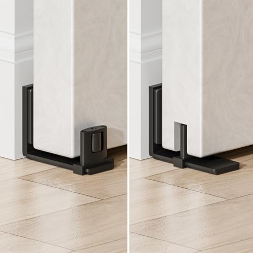 Image of Sliding Barn Door Floor Guide for Bottom Adjustable Roller,U Shape,Flush Design Bottom Flat Barn Door Floor Guide Stay Roller,1PCS