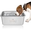 Water Bowls for Large Dogs, 3 Gallons Durable Stainless Steel Dog Bowls – Large Capacity Water and Food Bowl for Large, X – Large Breed Dogs Indoor Outdoor, Easy to Clean