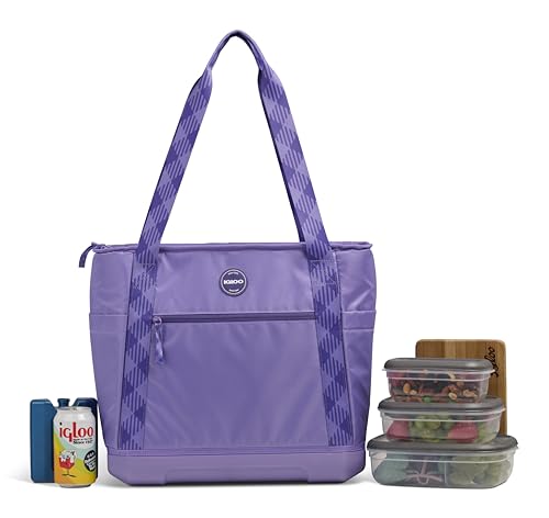 Image of Igloo Tag Along 12-Can Satchel Cooler | Insulated Cooler Bag with Sturdy EVA Base