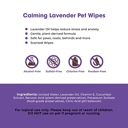 Best Pet Supplies Pet Grooming Wipes For Dogs & Cats, 100 Pack, Plant-Based Deodorizer for Coats & Dry, Itchy, or… - Image 4