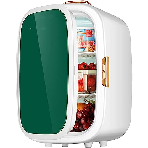 MegLob Portable Mini Car Home Freezer, 20L Large-Capacity 15 * 330Ml Cans Fridge, Breast Milk, Medicine, Cosmetics And Cosmetics Cooler, Beverage Beer Insulin Refrigerator, Coffee Thermal Box,Green