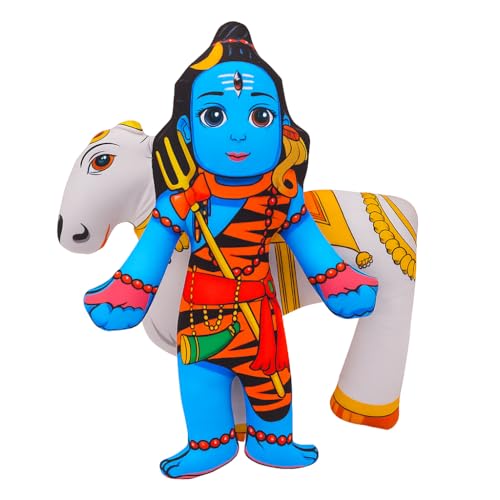 Image of Shiv Nandi Soft Plush Toy for Kids | Educational Toy | Spiritual Gift for Boys & Girls | Learning & Play