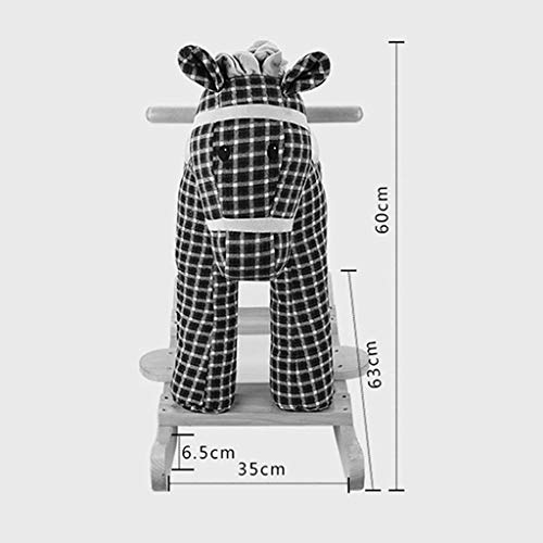 Schaukelpferd QIQIDEDIAN Trojanerpferdeschaukelpferdbabybabyspielzeug mit doppeltem Verwendungszweck musikfestival – Bild 6