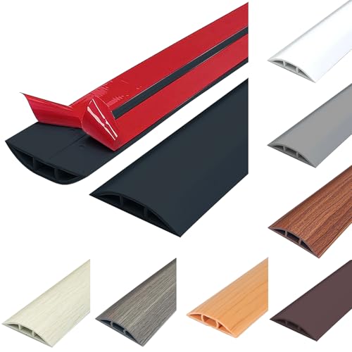 Couverture de câble PVC flexible au sol avec adhésif